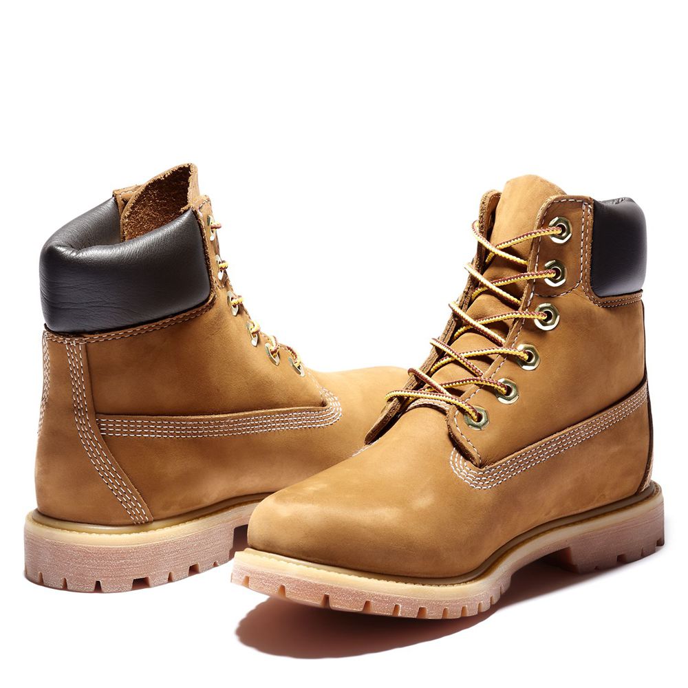 Botas Feminino - Timberland 6-Inch Premium Impermeavel - RWFQS4296 - Marrom
